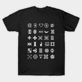 Africa Sankofa Adinkra Symbol Collection Part 1 T-Shirt